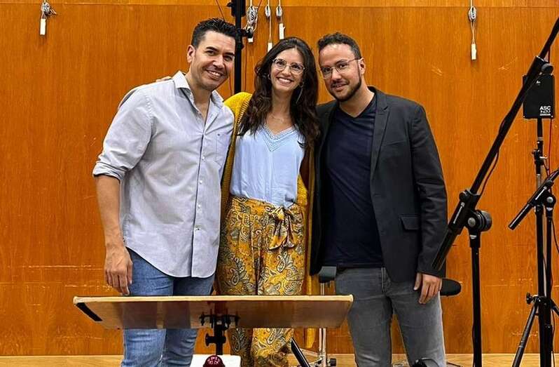Rafael Sánchez, Celia Rivero y Armando Ravelo/TA.